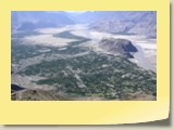 Bird's eye view of Skardu Town